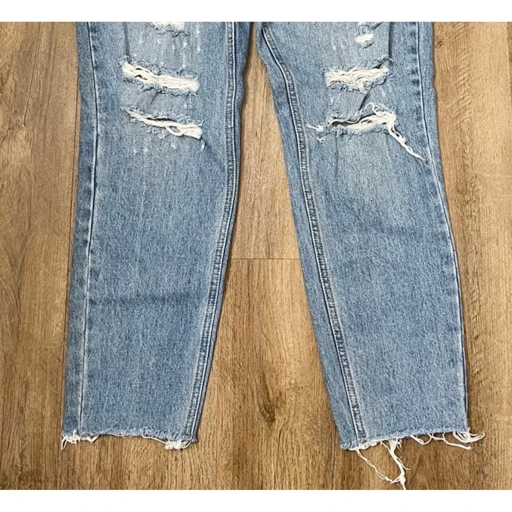 Free People We The Free Blossom Rigid Skinny Jeans‎ in Blue